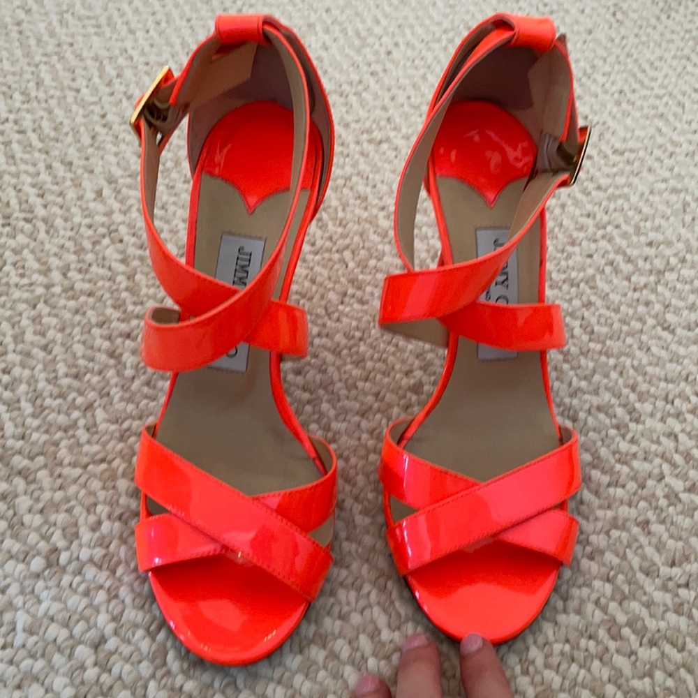 Neon Jimmy Choo heels